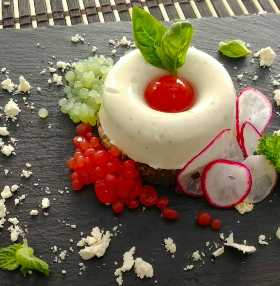 Cheesecake al basilico
